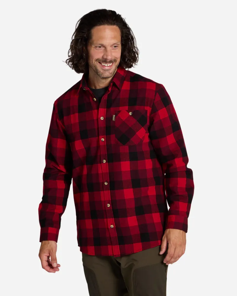 Pinewood Wildmark Flanellskjorta - Red/Black *