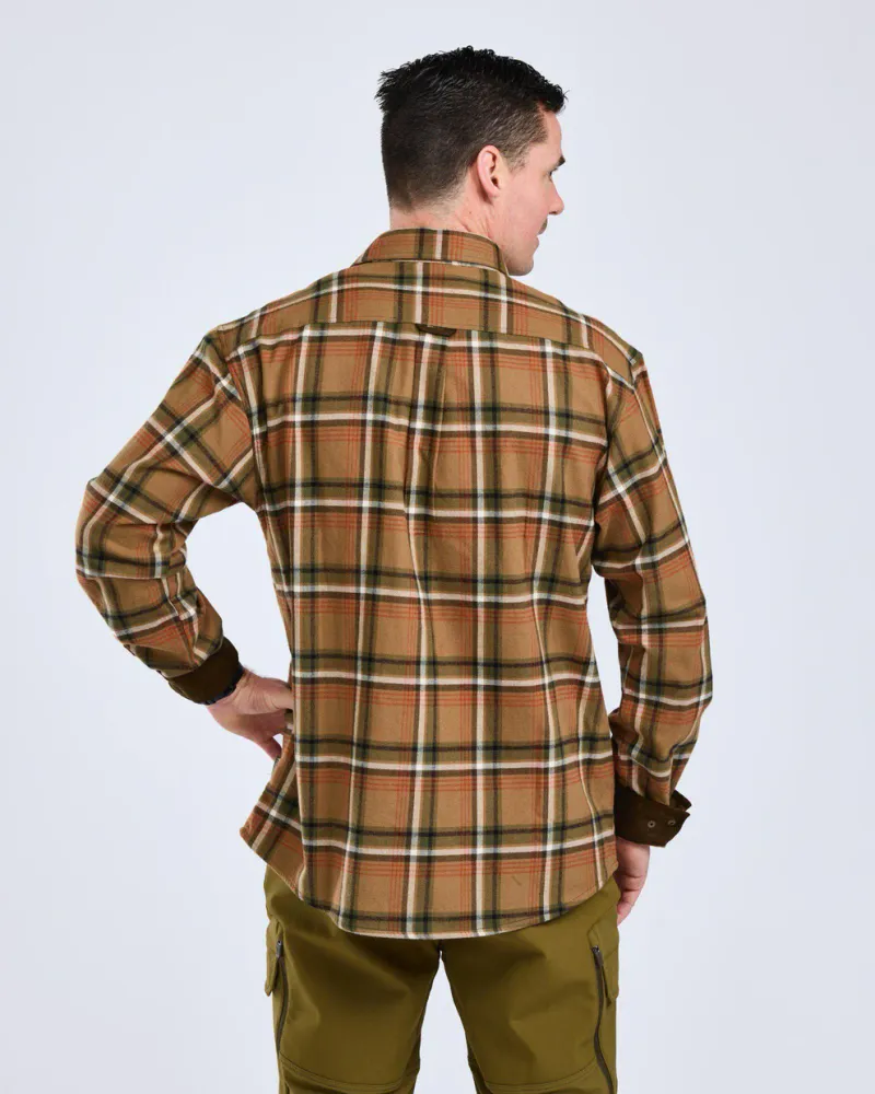 Pinewood Cornwall Flanellskjorta - D.Sandstone *