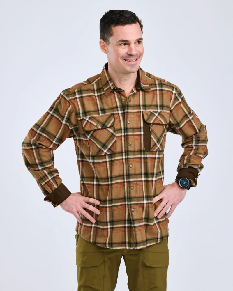 Pinewood Cornwall Flanellskjorta - D.Sandstone *