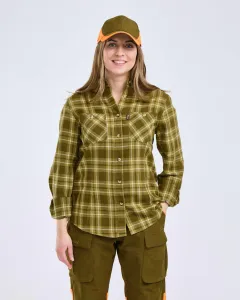 Härjedalen Shirt Dam Pinewood - Olive Green 
