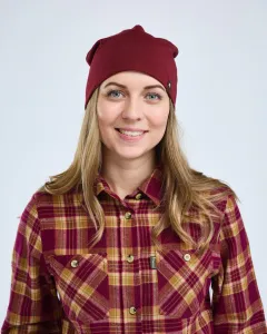 Härjedalen Shirt Dam Pinewood - Burgundy/OliveGreen 