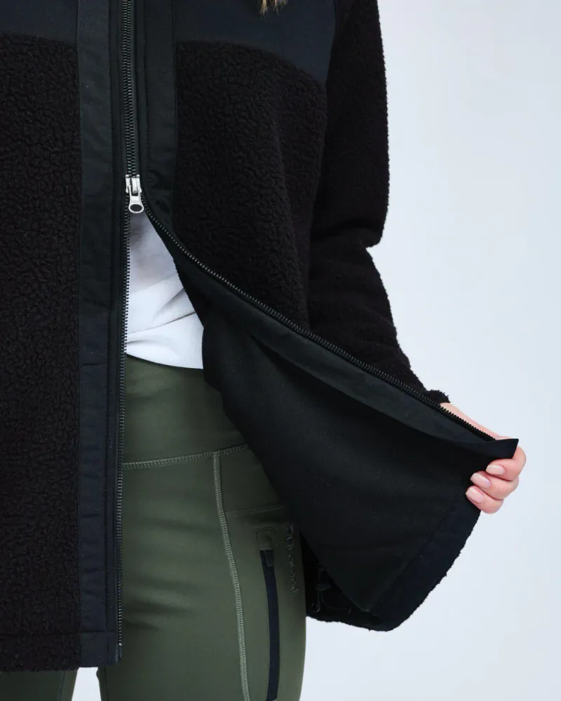 Pinewood Pile Fleecejacka Dam - Black *