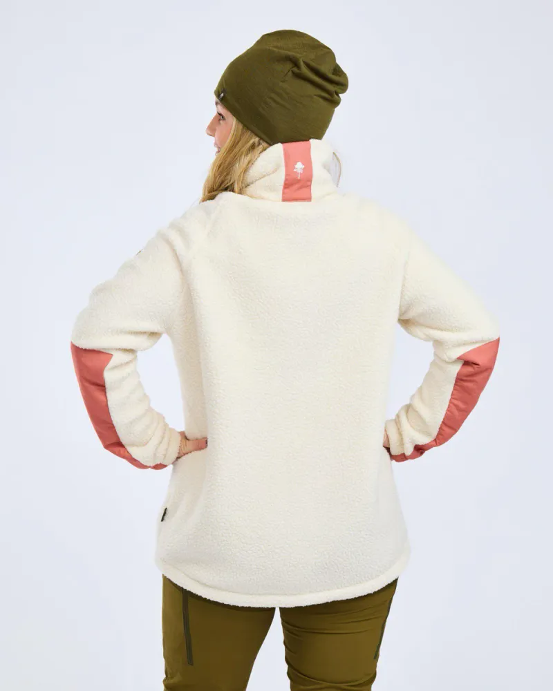 Pinewood Pile Fleecejacka Dam - CremeWhite/BrickPink *