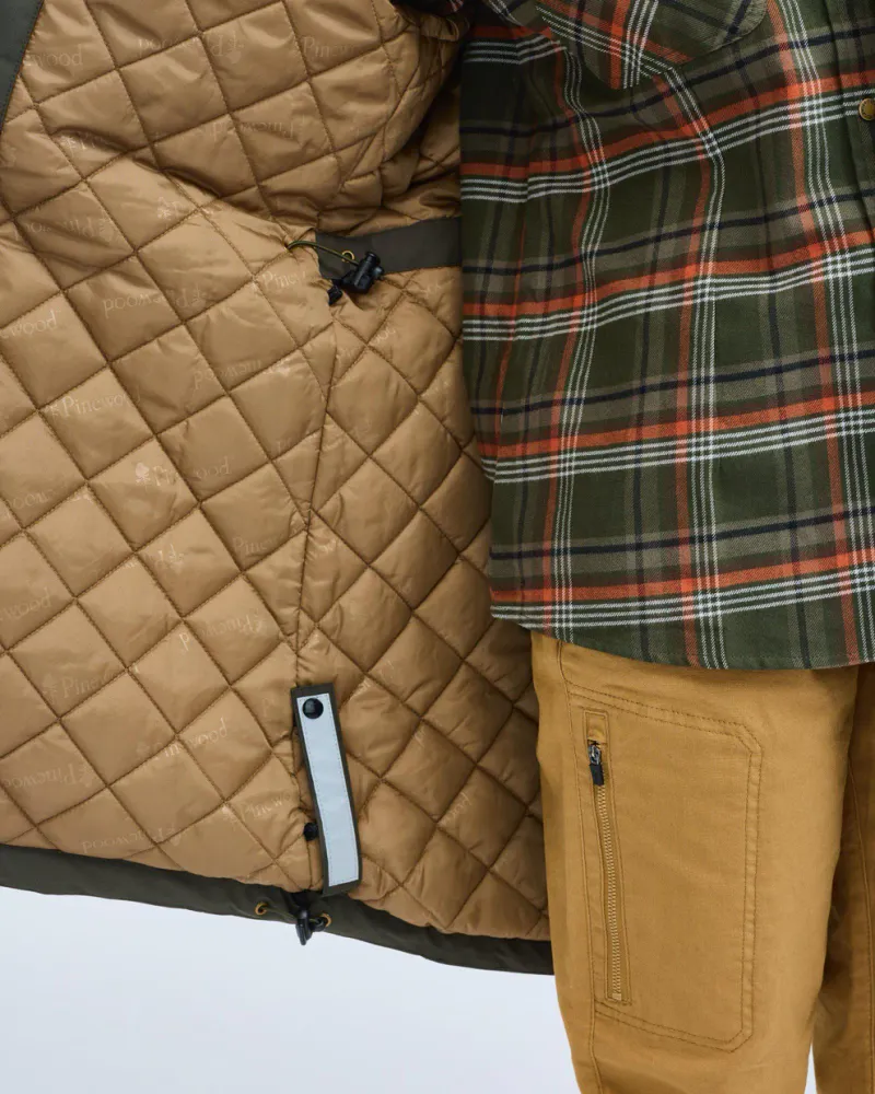 Pinewood Wilda Vadderad Parkas Dam - Moss Green *