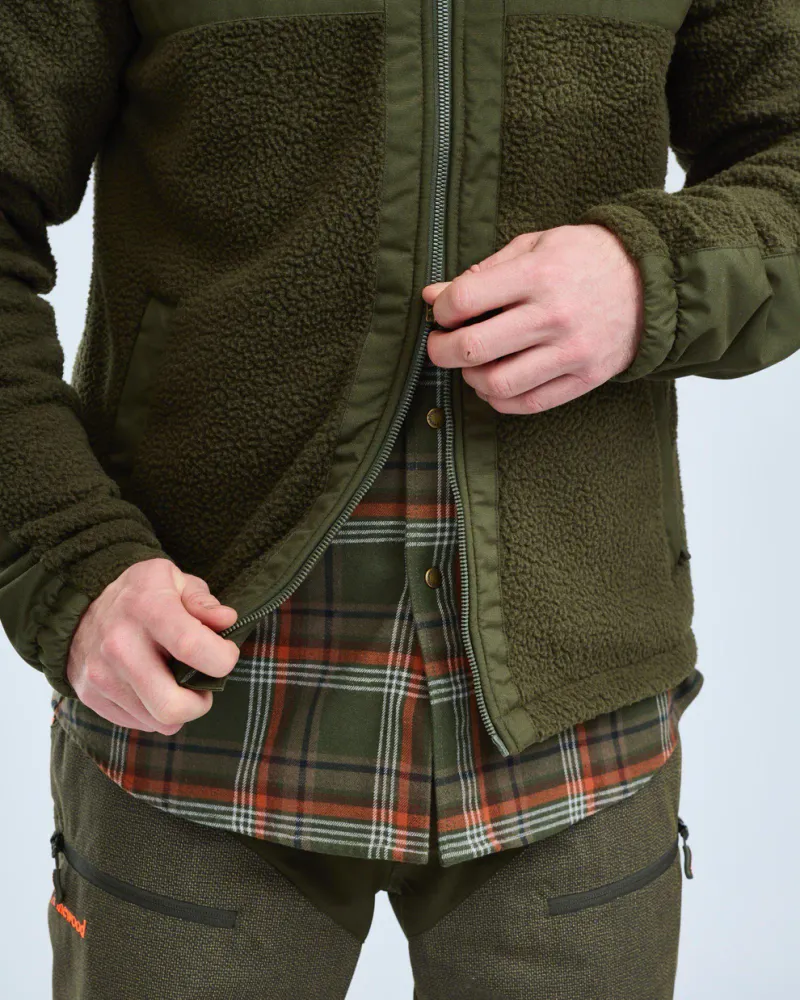 Pinewood Pile Fleecejacka - Moss Green *