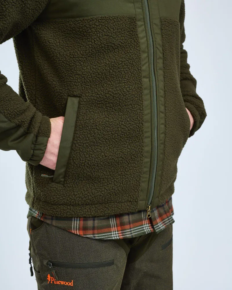 Pinewood Pile Fleecejacka - Moss Green *