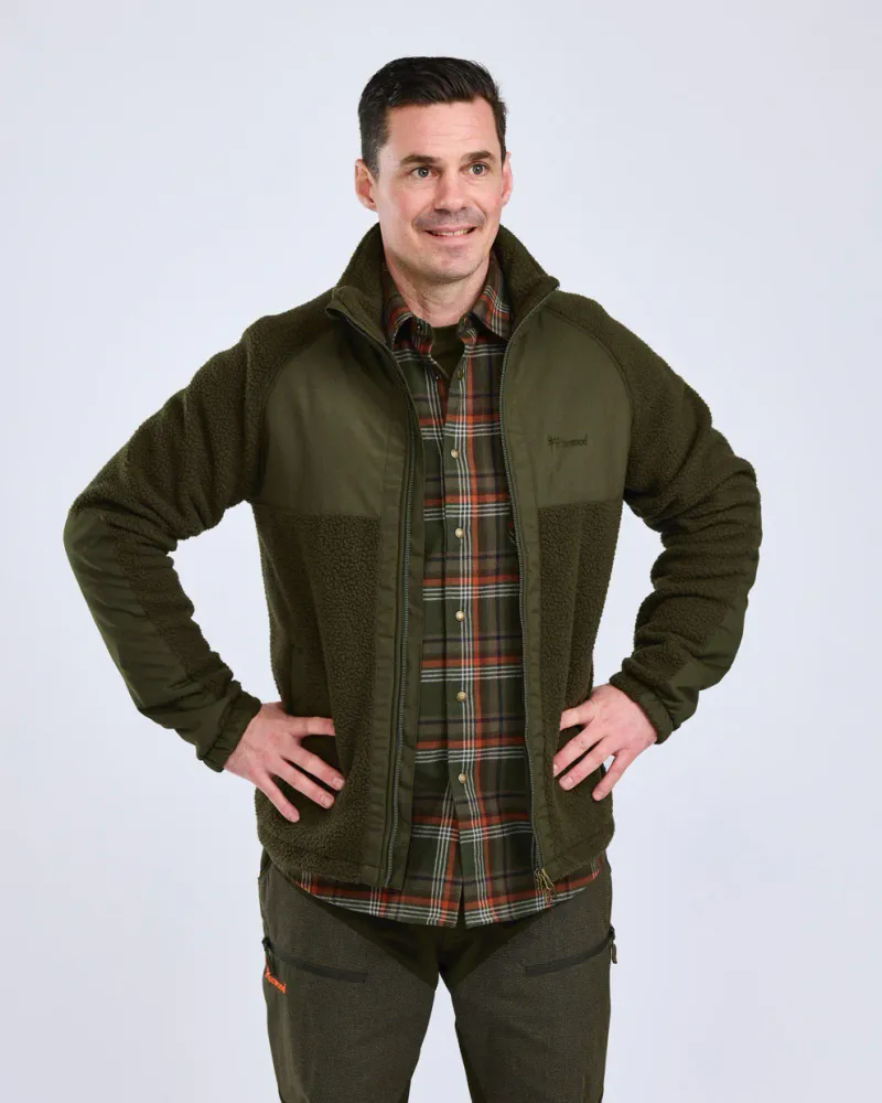 Pinewood Pile Fleecejacka - Moss Green *