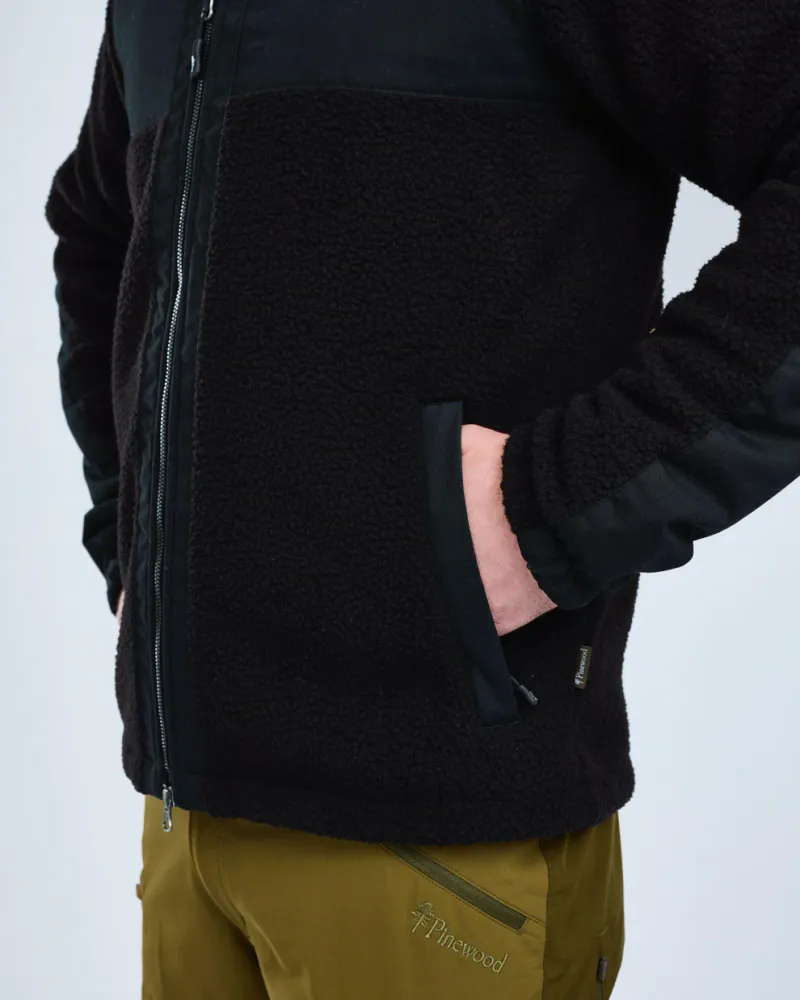 Pinewood Pile Fleecejacka - Black *