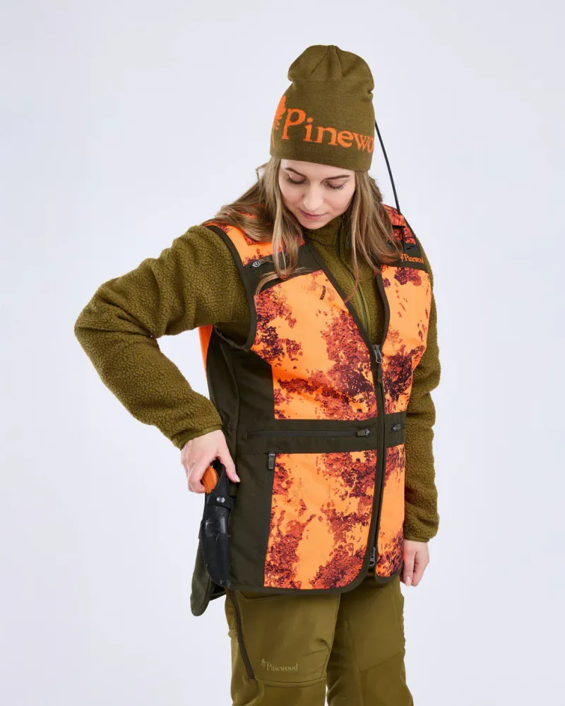 Furudal Hunter Pro 2.0 Camou Väst Dam Pinewood - Strata Blaze/Moss Green *