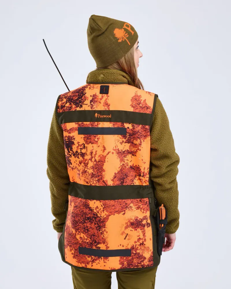 Furudal Hunter Pro 2.0 Camou Väst Dam Pinewood - Strata Blaze/Moss Green *