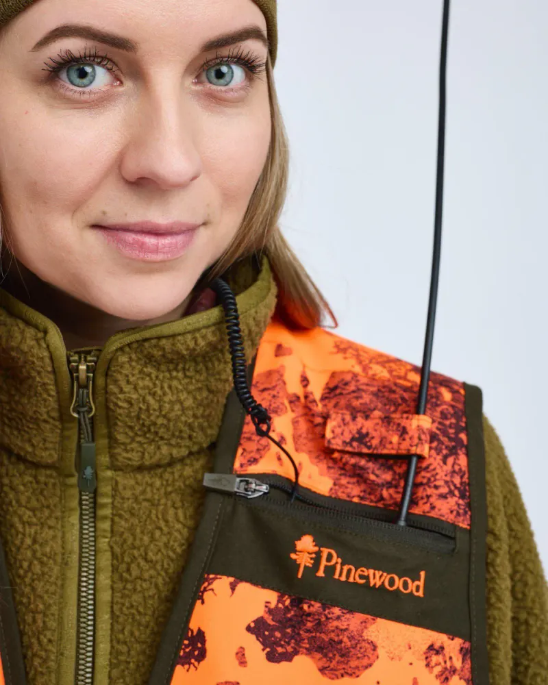 Furudal Hunter Pro 2.0 Camou Väst Dam Pinewood - Strata Blaze/Moss Green *