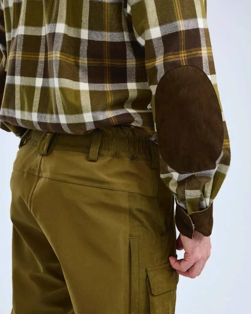 Pinewood Douglas Skjorta - OliveGreen/Cr.White *