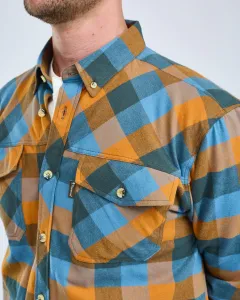 Lumbo Skjorta Pinewood - Fudge/Blue 