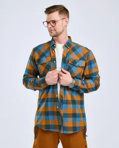 Lumbo Skjorta Pinewood - Fudge/Blue 