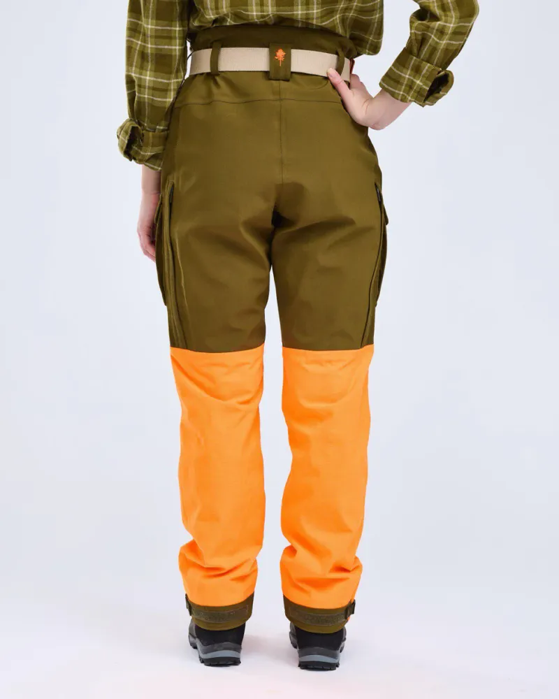 Furudal Expert 2L Hunting Byxor Dam Pinewood - OliveGreen/Orange *