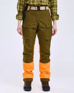 Furudal Expert 2L Hunting Byxor Dam Pinewood - OliveGreen/Orange 