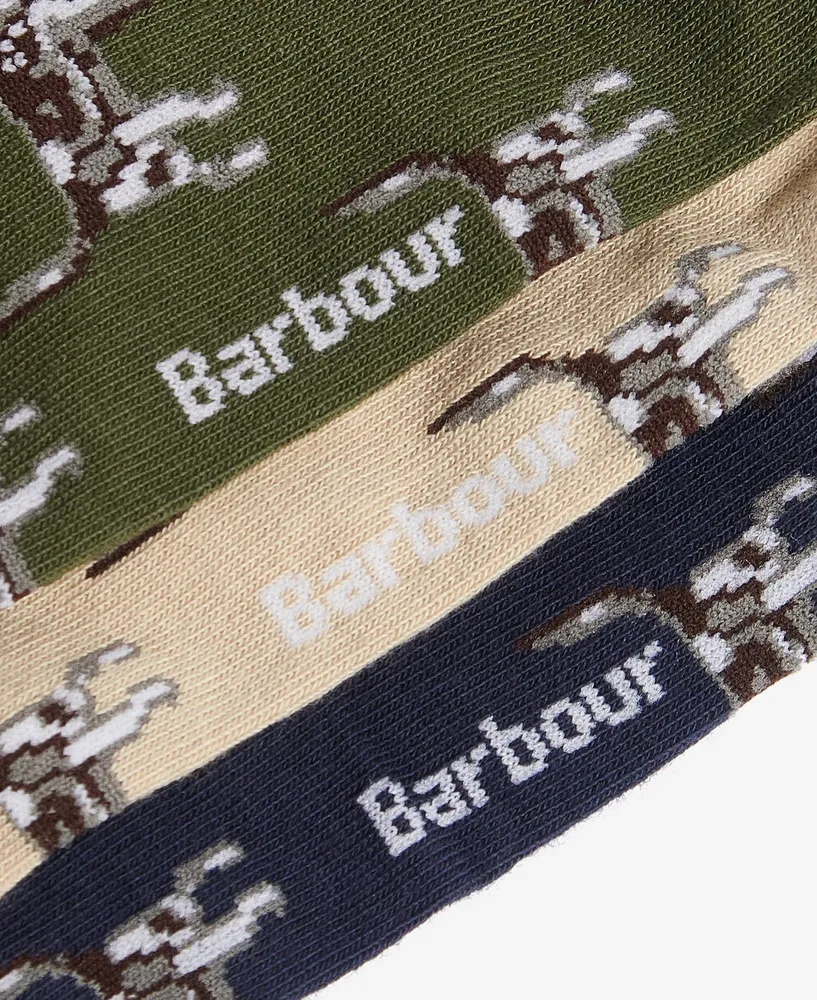 Dog Pointer 3-Pack Sock Gift Set Barbour 