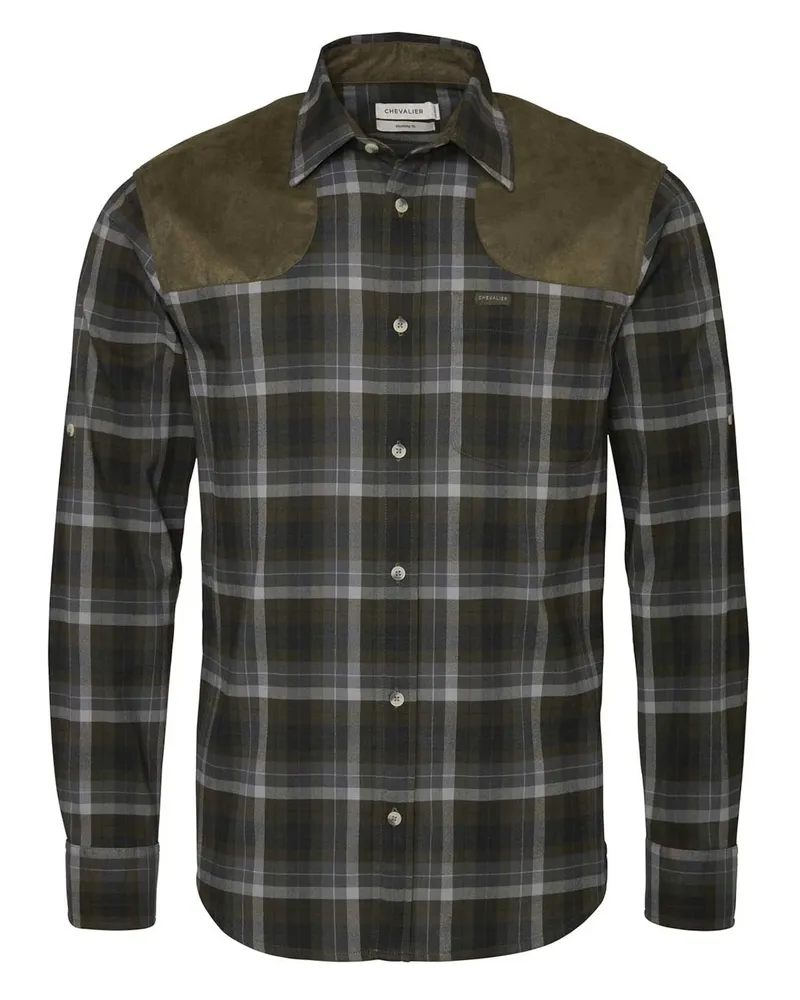 Chill Shooting Fit Coolmax Shirt Chevalier - Fern Green Checked *