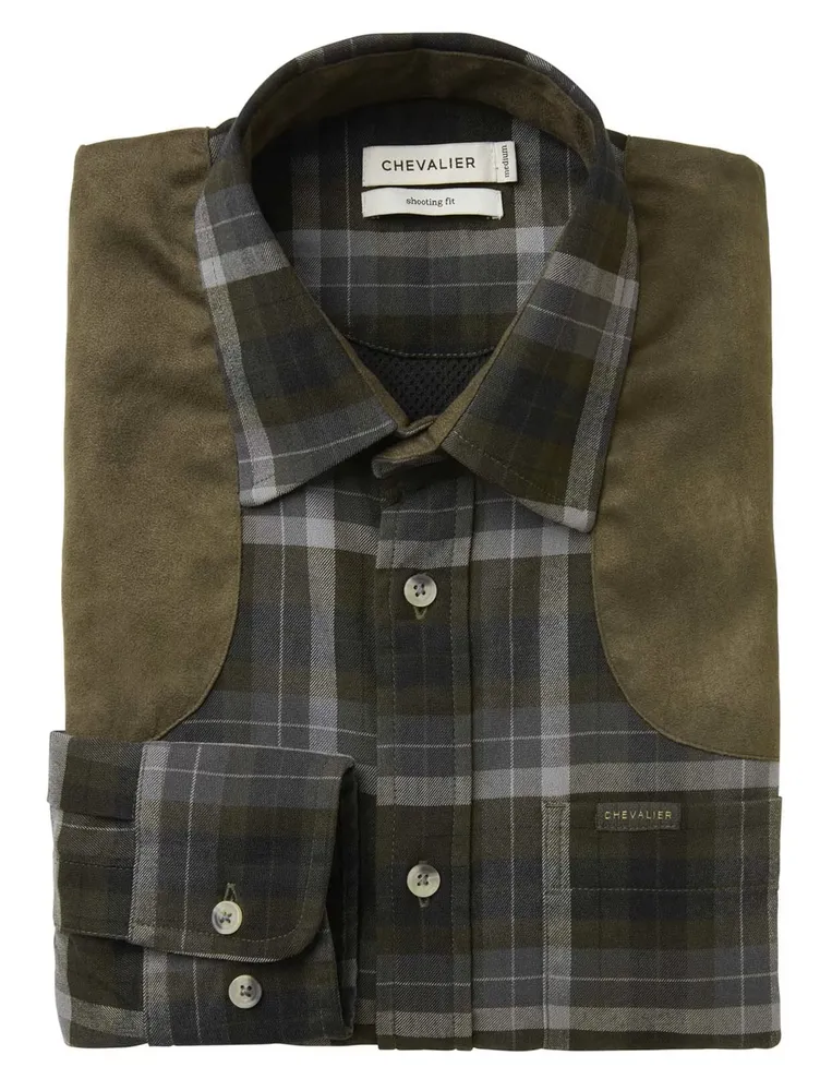 Chill Shooting Fit Coolmax Shirt Chevalier - Fern Green Checked *