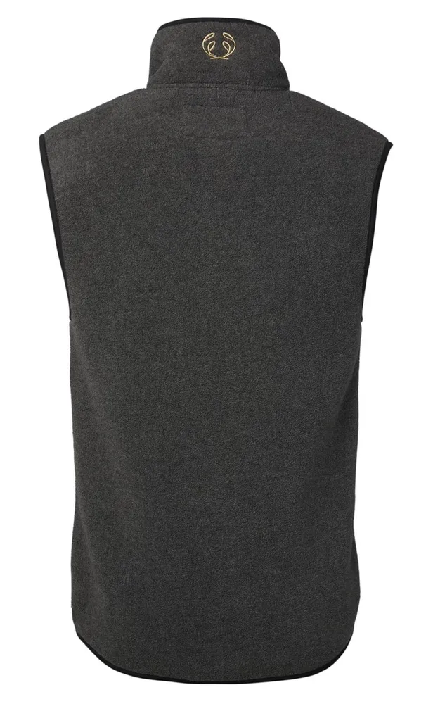 Mainstone Fleece Vest Chevalier - Anthracite w Black *
