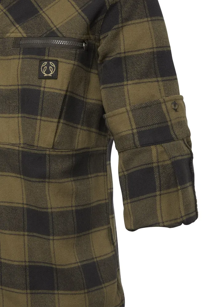 Raptor Heavy Flannel Shirt Chevalier - Kodiak Brown Checked *