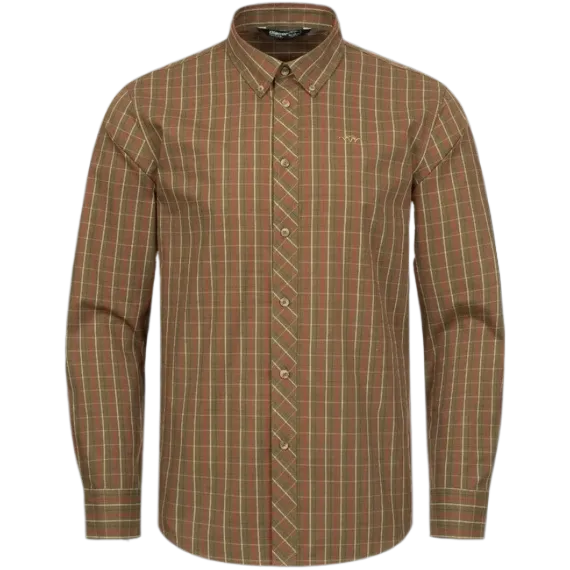 Shirt Tristan 22 Blaser - Dark Olive/Red Checked **