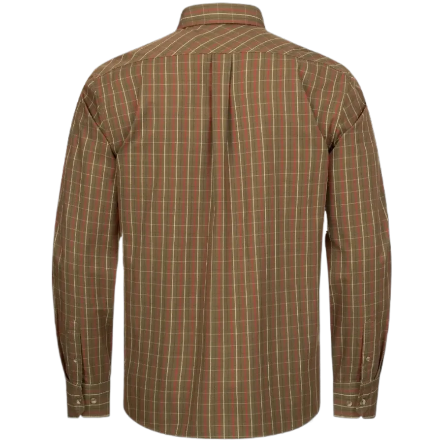 Shirt Tristan 22 Blaser - Dark Olive/Red Checked **