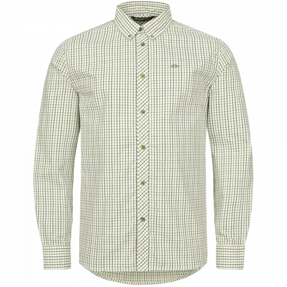 Shirt Tristan 22 Blaser - Olive/Beige Checked **