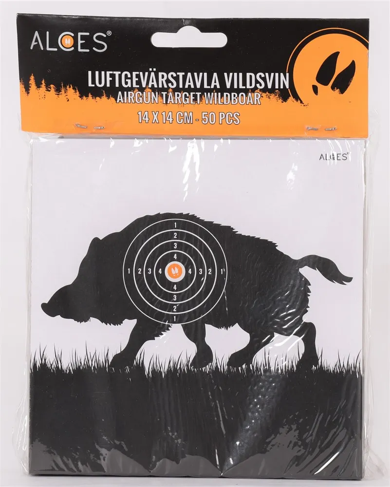 Alces Luftgevärstavlor 14x14 Vildsvin
