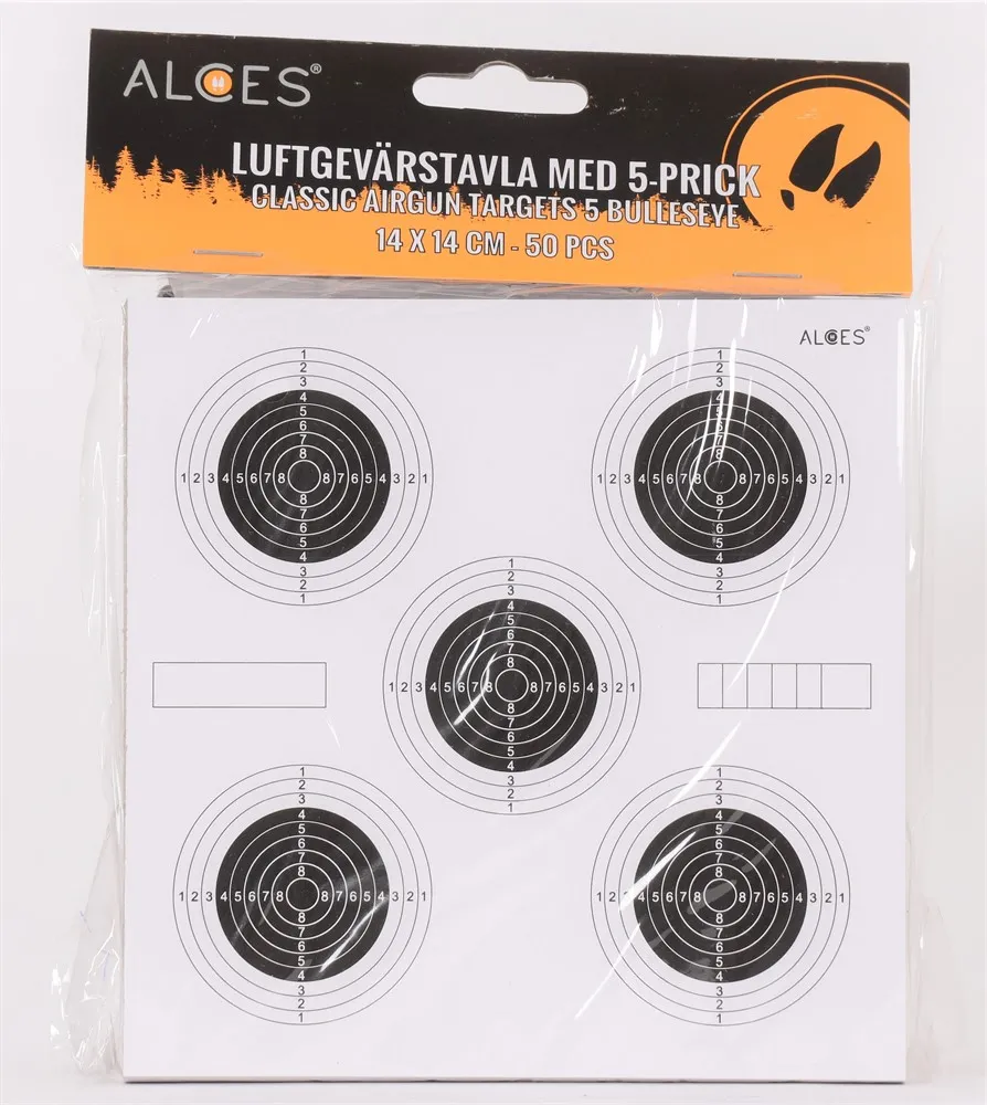 Alces Luftgevärstavlor 14x14 