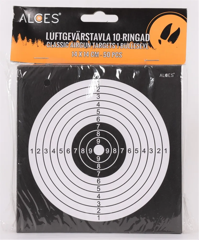Alces Luftgevärstavlor 14x14 