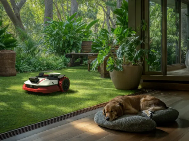 Kress KR271E EyePilot RTK 1500 m² Robotgräsklippare med ZeroTrim *