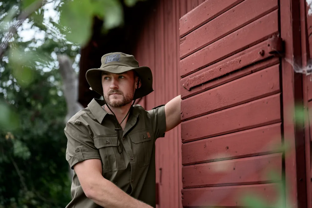 Selous Kortarmad Skjorta Seeland - Grape Leaf *