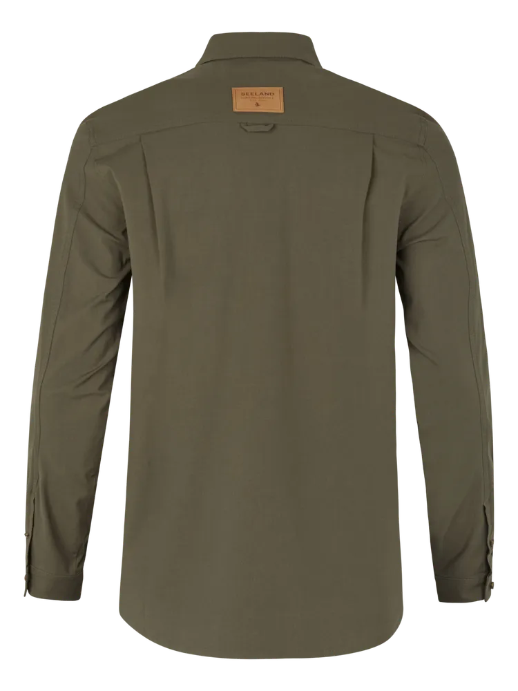 Selous Långarmad Skjorta Seeland - Grape Leaf *