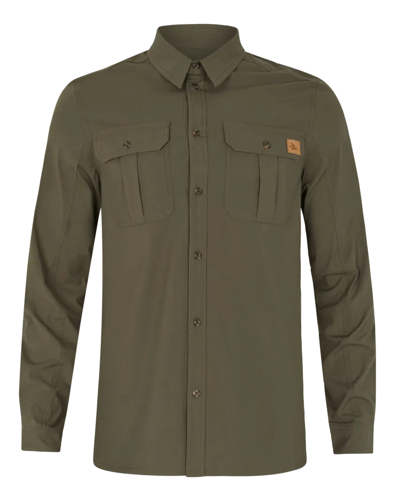 Selous Långarmad Skjorta Seeland - Grape Leaf *