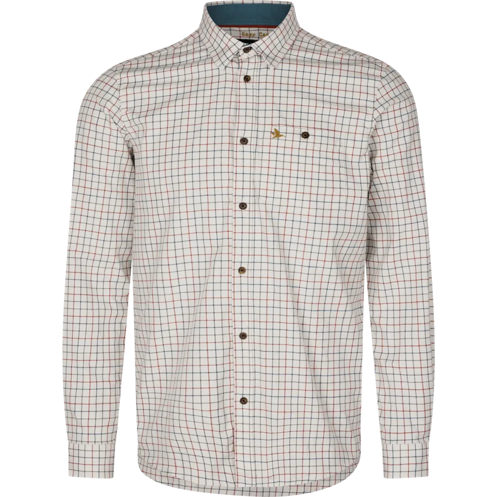 Oxford Skytteskjorta Seeland - Grape Leaf/Terracotta Check *