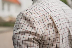 Oxford Skytteskjorta Seeland - Grape Leaf/Terracotta Check 