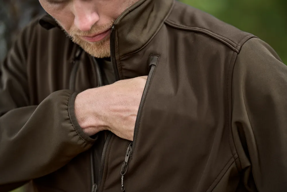 Härkila Scandinavian Softscelljacka - Willow Green/Shadow Brown *