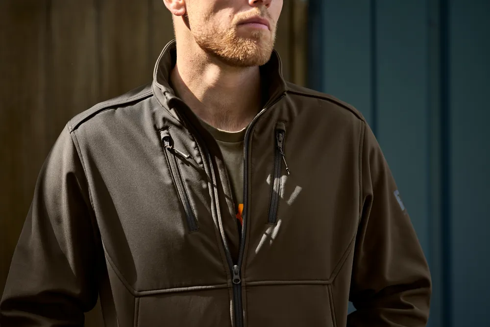 Härkila Scandinavian Softscelljacka - Willow Green/Shadow Brown *