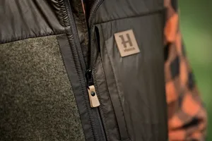 Härkila Kalix Fleeceväst - Willow Green/Shadow Brown 