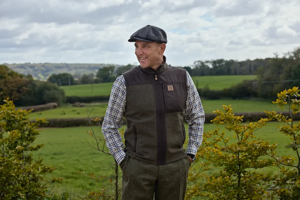 Härkila Kalix Fleeceväst - Willow Green/Shadow Brown *