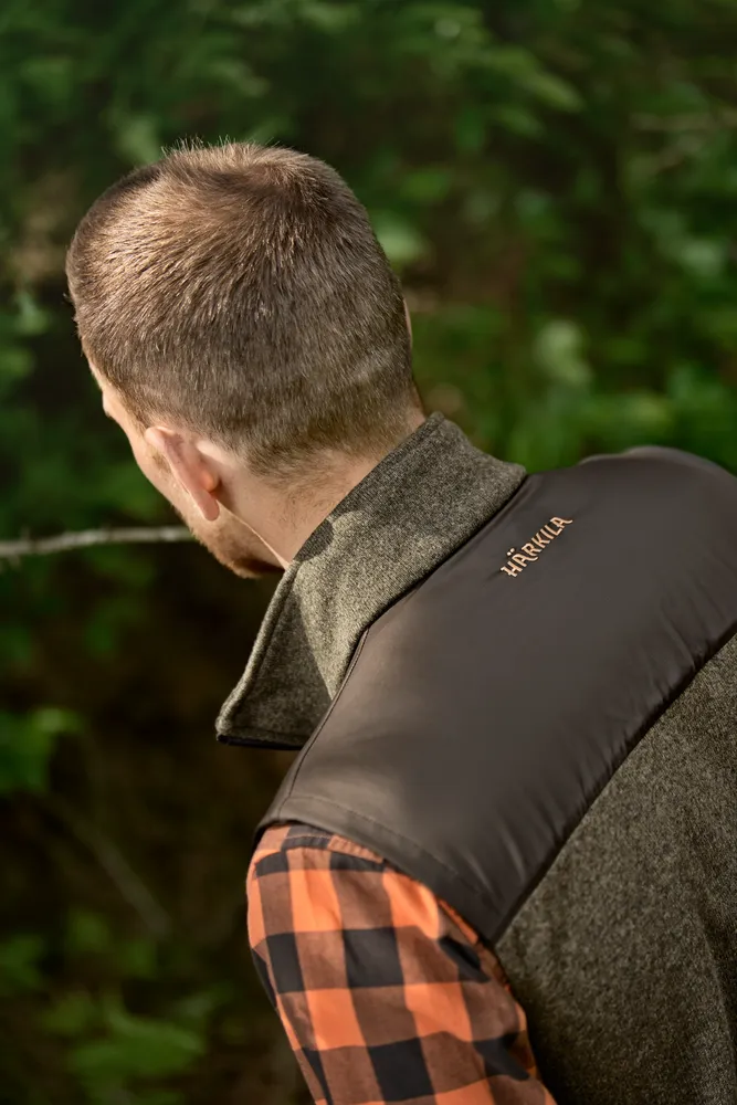 Härkila Kalix Fleeceväst - Willow Green/Shadow Brown *