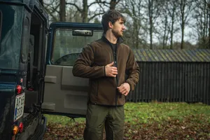 Rogue Solid Vändbar Fleecejacka Seeland - Grizzly Brown/Demitasse Brown 