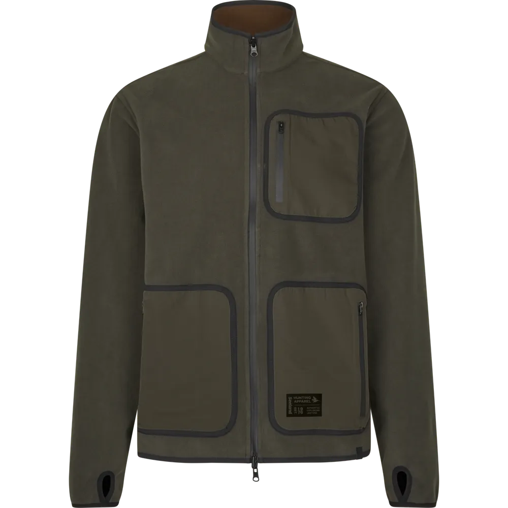 Rogue Solid Vändbar Fleecejacka Seeland - Grizzly Brown/Demitasse Brown *