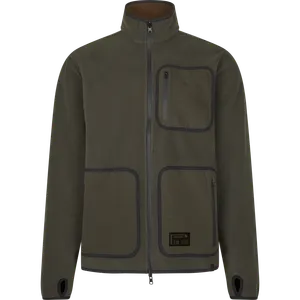 Rogue Solid Vändbar Fleecejacka Seeland - Grizzly Brown/Demitasse Brown 
