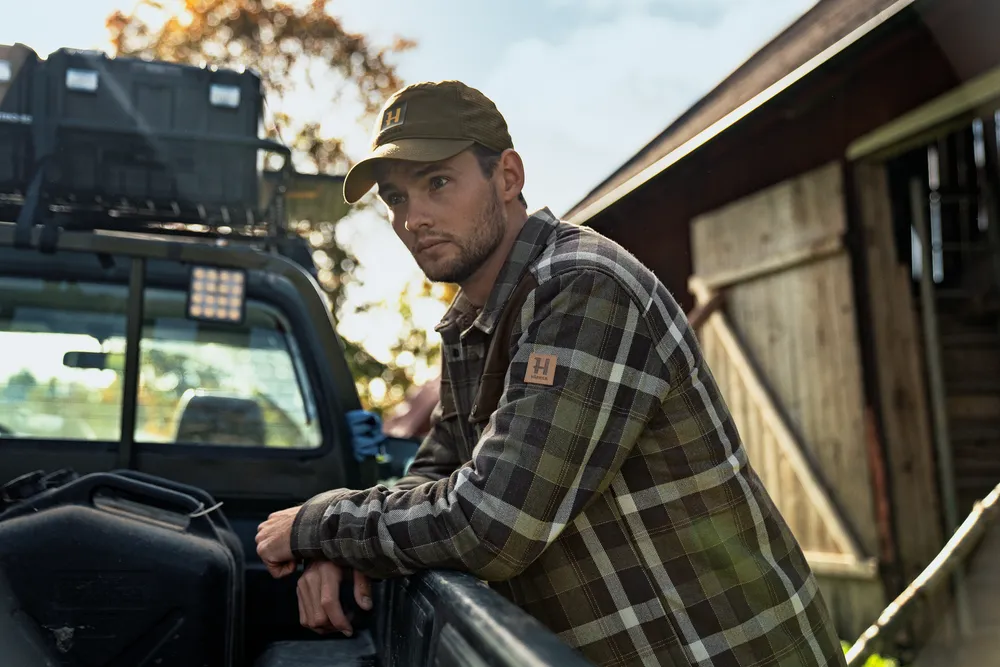 Asmund Insulated Wool Shirt Jacka Härkila - Willow Green/Phantom *