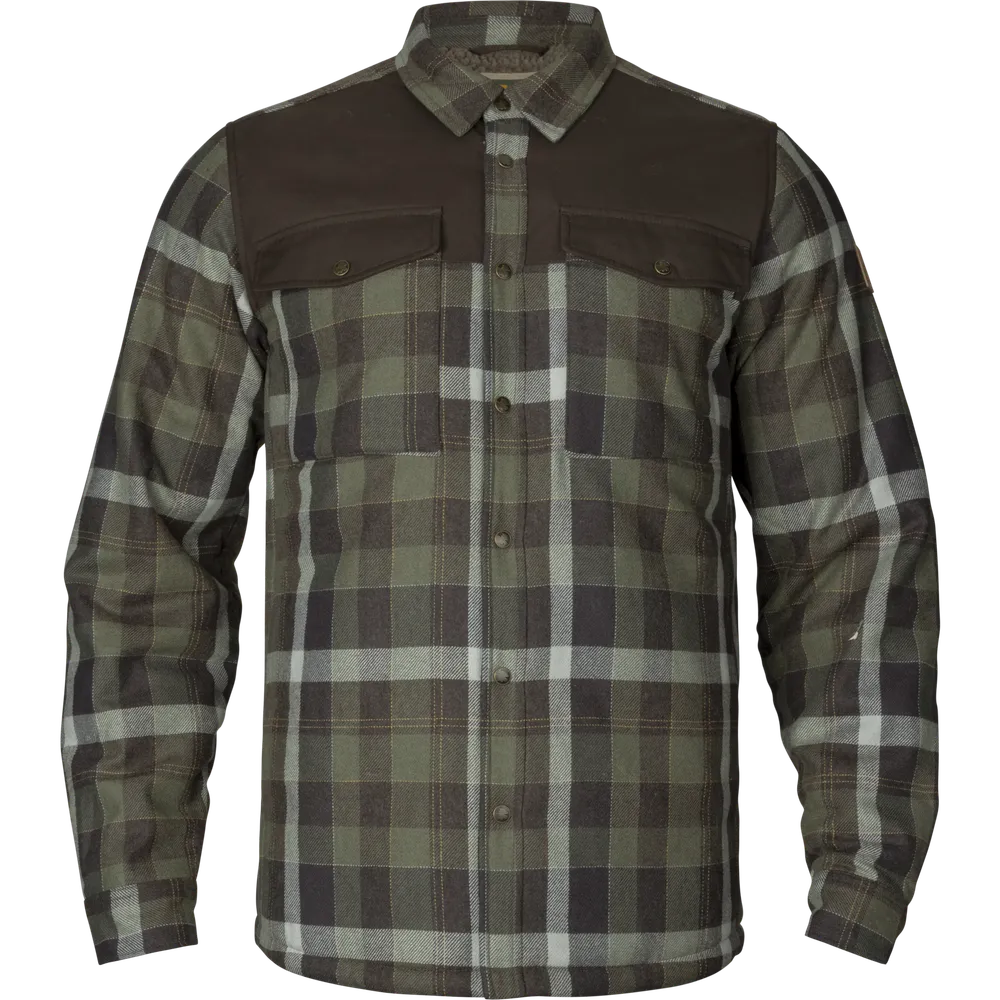 Asmund Insulated Wool Shirt Jacka Härkila - Willow Green/Phantom *