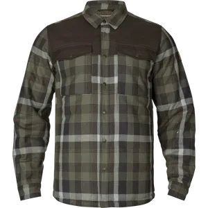 Asmund Insulated Wool Shirt Jacka Härkila - Willow Green/Phantom 