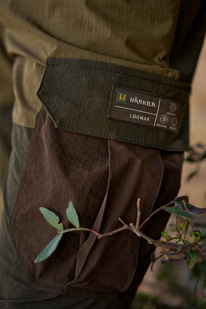 Logmar Lightweight Zip-off Byxor Härkila - Dark Olive/Willow Green *