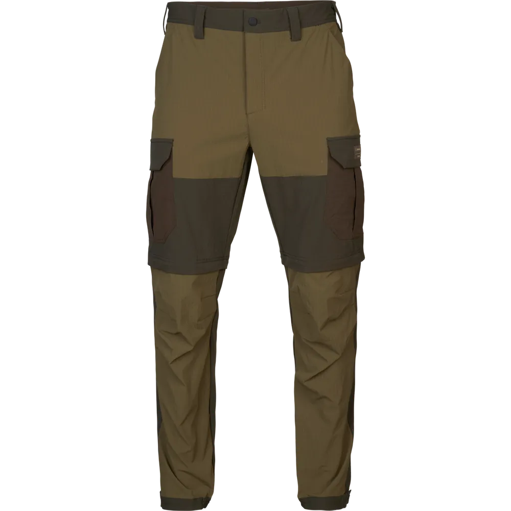 Logmar Lightweight Zip-off Byxor Härkila - Dark Olive/Willow Green *